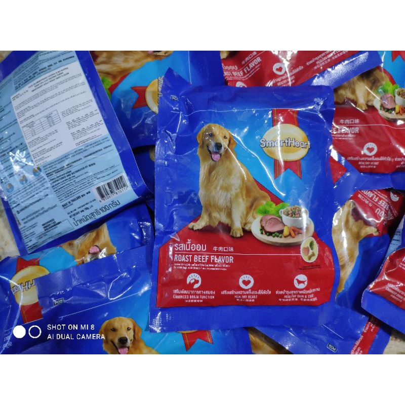 Thức ăn cho chó nhỏ, chó lớn Smartheart gói tiện dụng