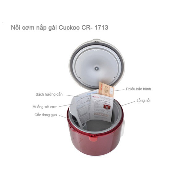 Nồi cơm điện Cuckoo CR-1713 - 2.8 lít | BigBuy360 - bigbuy360.vn