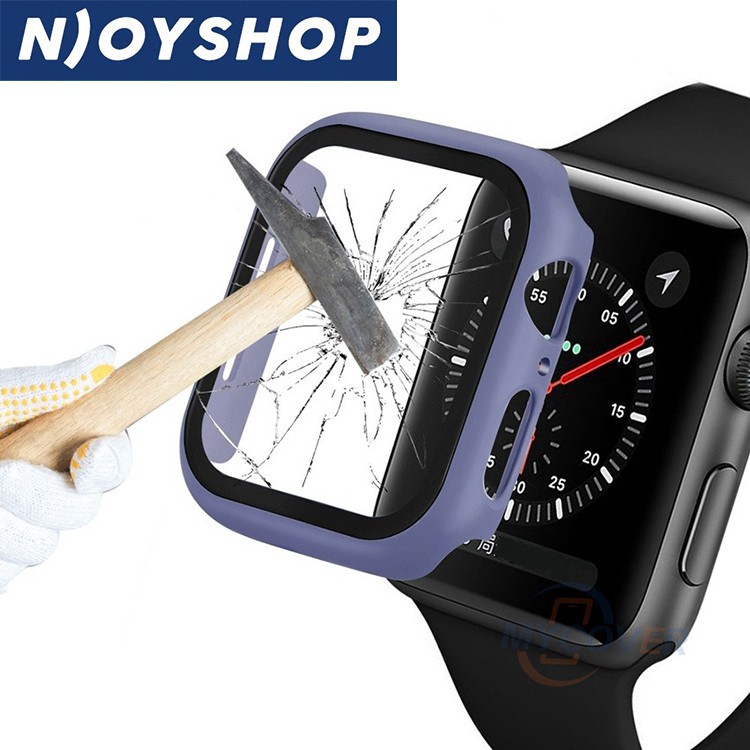 ỐP APPLE WATCH KÍNH CƯỜNG LỰC VIỀN SILICON 38 42MM 40 44MM - APPLE WATCH SERIES 5 4 3 2 1 - CASE APPLE WATCH