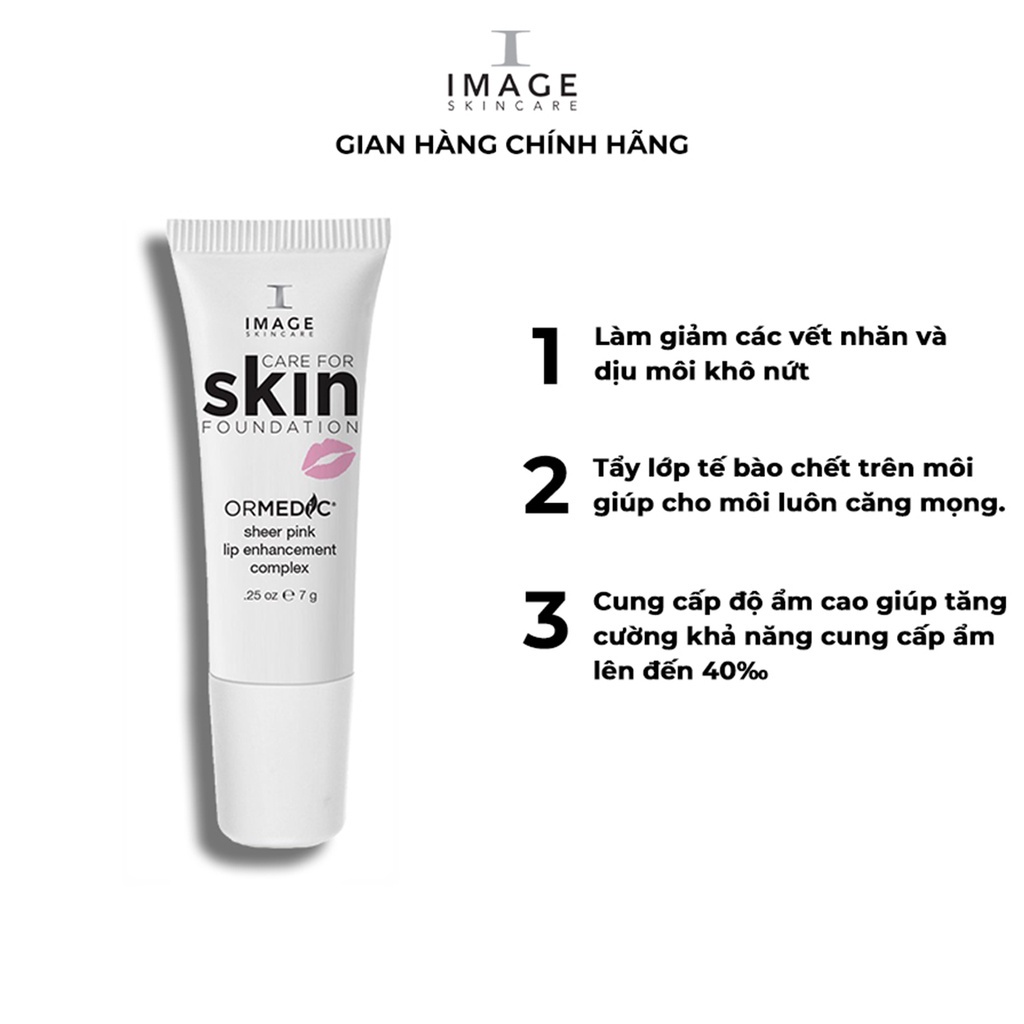 Son dưỡng môi mềm mịn Image Skincare Ormedic Sheer Pink Lip Enhance Complex 7g - Mỹ Phẩm Mai Hân