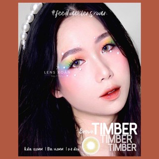 ÁP TRÒNG TIMBER BROWN (LENS XOẮN) : NÂU RÊU GỖ