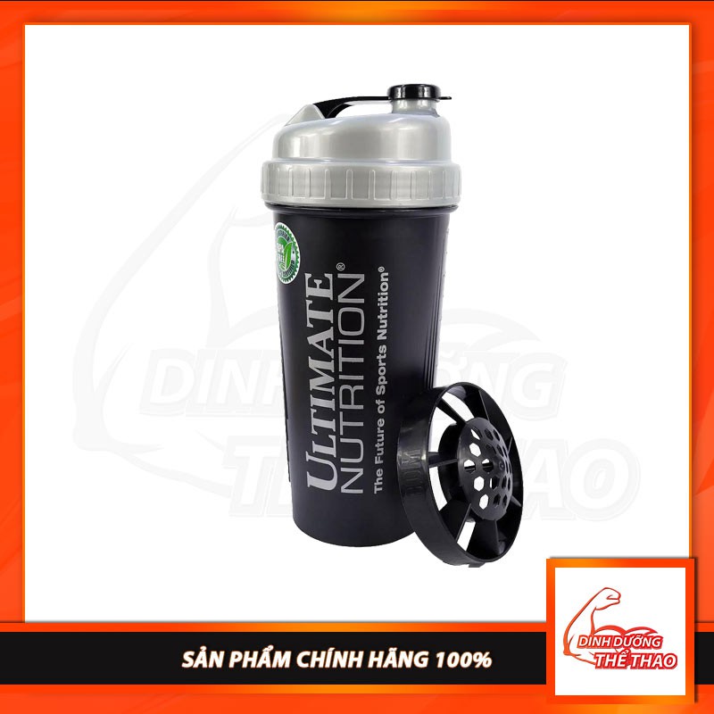 Bình Nước Thể Thao 1 Ngăn Thương Hiệu Ultimate Nutrition Chất Liệu Nhựa BPA Free - An Toàn Cho Người Dùng  - Chính hãng