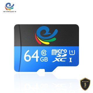 Mua Thẻ MicroSD 64G Dùng Cho Camera - Bảo Hành 12 TTháng Thương Hiệu Việt Star Quốc Tế