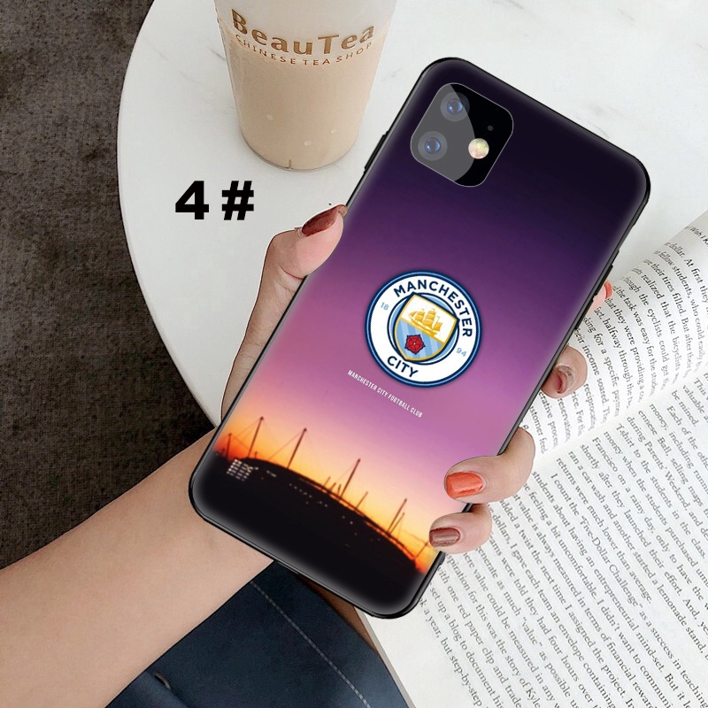 Ốp điện thoại mềm in logo câu lạc bộ Manchester city cho iPhone 5 5s Se 6 6S 7 8 Plus Xr X Xs MAX