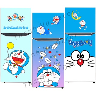 Decal dán Tủ Lạnh - Doremon chất liệu cao cấp