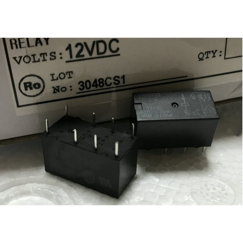 Rơ le Relay OMRON đen 12V-24V 8 chân G5V-2-H1-12V-24V