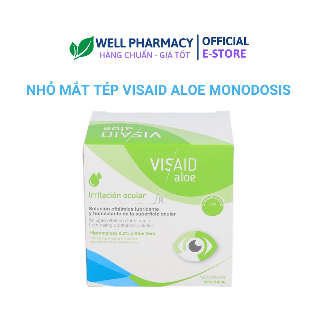 NHỎ MẮT VISAID ALOE MONODOSIS HỘP 30 TÉP