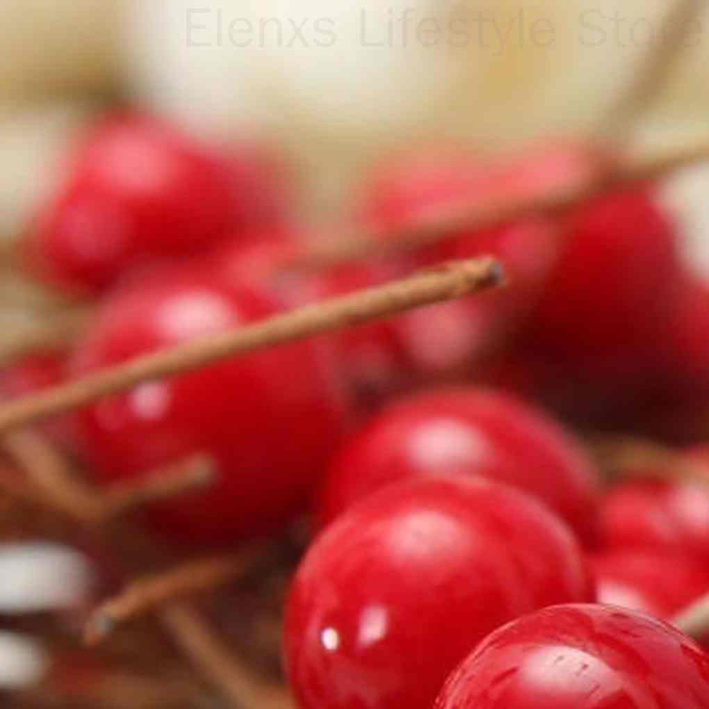 Bộ 100 quả mọng nhân tạo dùng cho trang trí giáng sinh