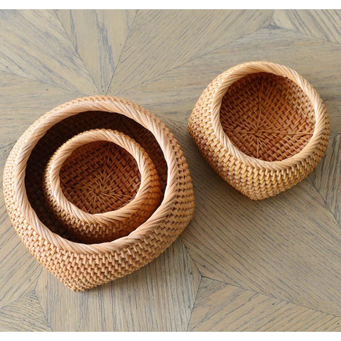 Set 3 Hôp Đựng Đồ Dùng, Màu Vàng Nhạt