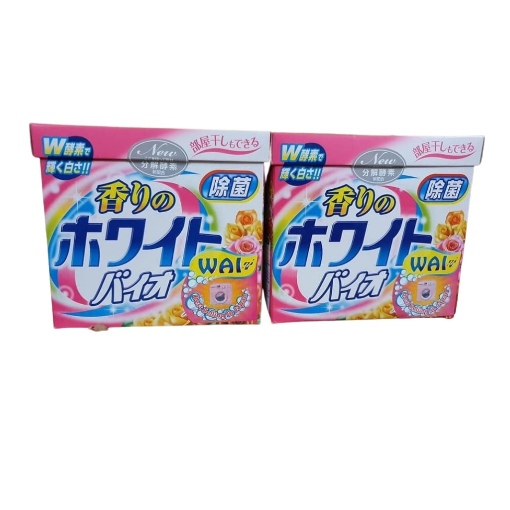 Bột Giặt WAI Nhật Bản 900g siêu trắng, siêu sáng Hương Thơm Dịu Nhẹ