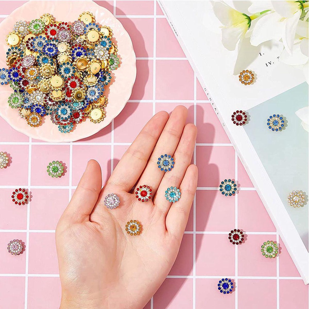 IVORY Nút Áo Hình Bông Hoa Dành Cho May Vá Thủ Công DIY