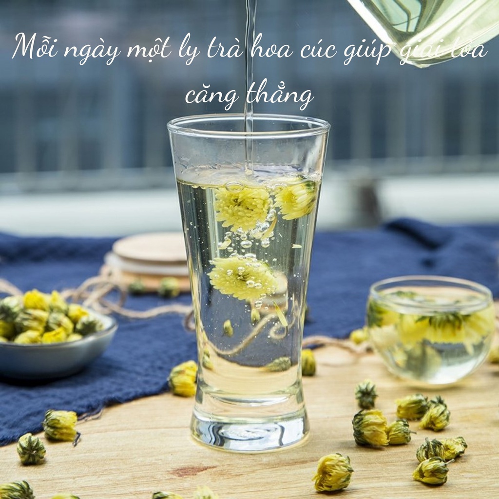 Trà Hoa Cúc thượng hạng YEMI pha mật ong để detox, thải độc, thanh nhiệt, ngủ ngon | BigBuy360 - bigbuy360.vn