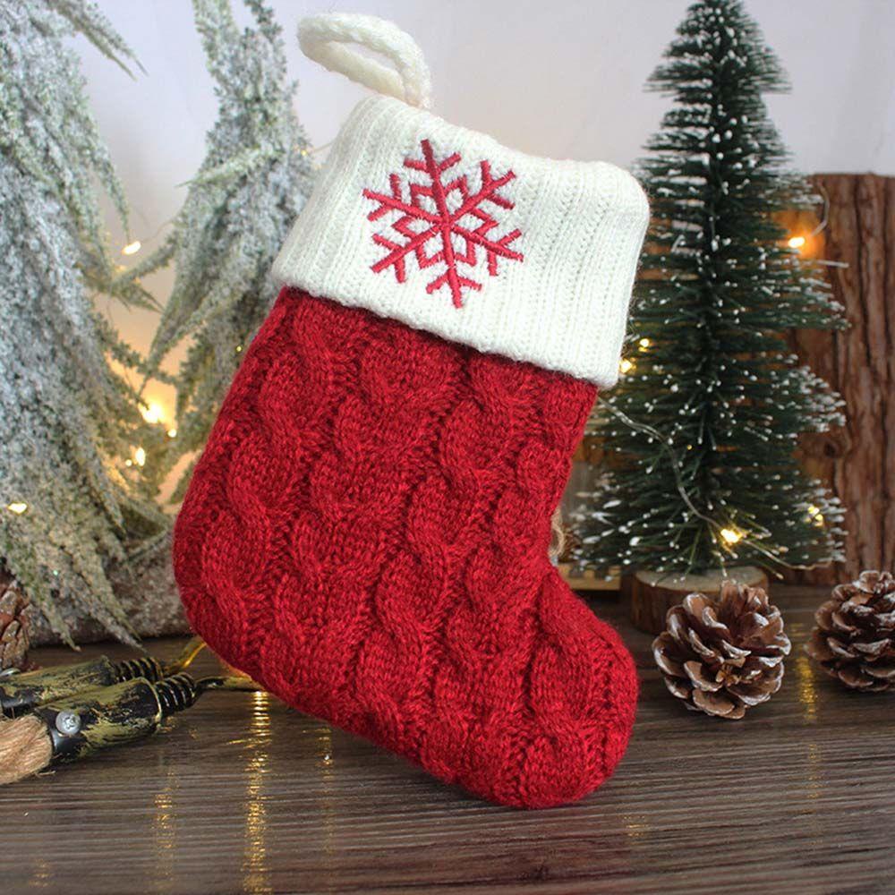 Vớ Giáng Sinh Treo Trang Trí Cây Thông Noel In Chữ Merry Christmas