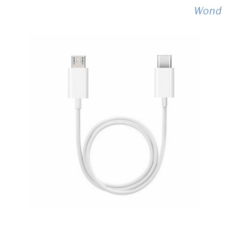 Dây cáp sạc dữ liệu USB-C sang Micro USB dài 100cm cho điện thoại máy tính bảng Samsung Xiaomi Huawei