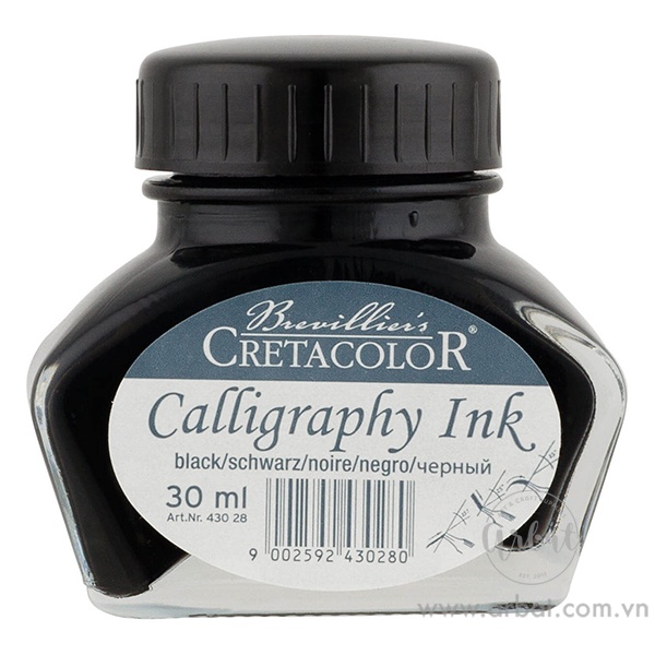[ARBAT] Mực đen Calligraphy Cretacolor
