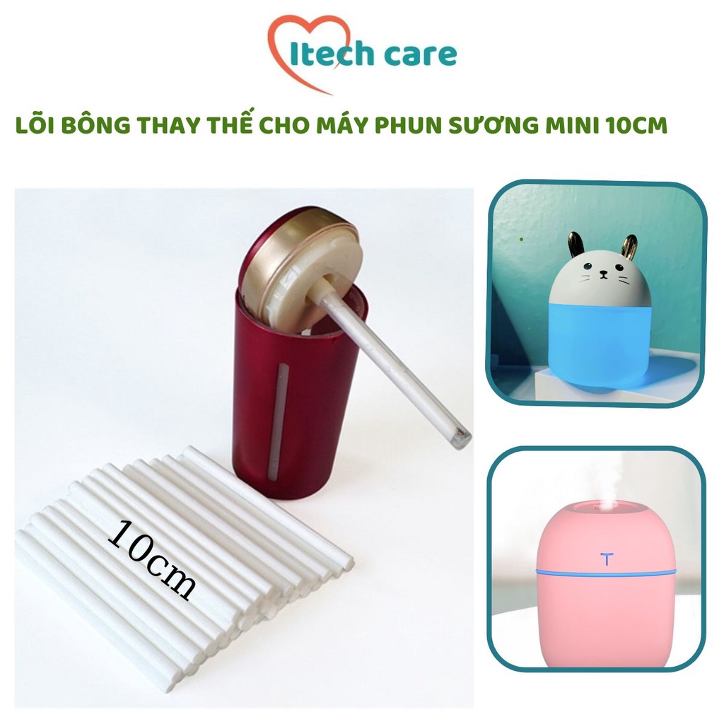Lõi bông gần 10cm thay thế cho máy phun sương, máy xông tinh dầu tạo ẩm mini