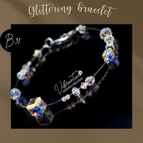 Vòng tay/ Lắc chân pha lê Swarovski hạt nước B.31 B.32