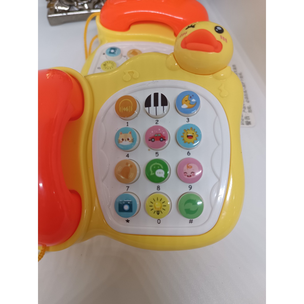 [HOT] Đồ chơi điện thoại để bàn hình con vịt có nhạc và đèn cực xinh và cute - Nhíp Shop