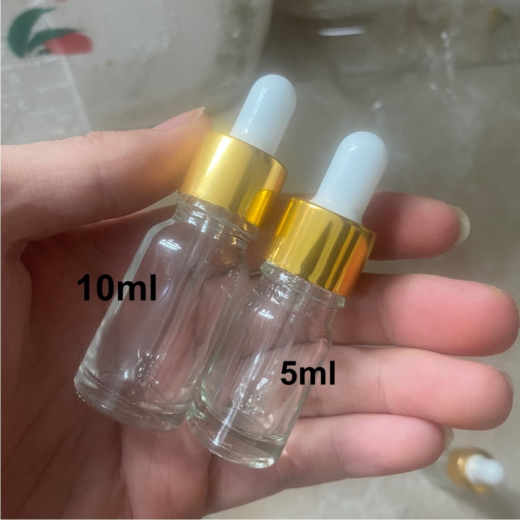 (Loại dày) Lọ chiết mỹ phẩm Lọ chiết serum có núm bóp tinh chất