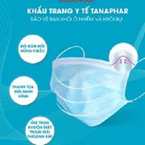 1 Hộp 50 Chiếc - Khẩu Trang Y Tế - Lọc Khuẩn, Lọc Mùi, Lọc Bụi - Loại 3 Lớp, Màu Xanh, An Toàn, Tiện Dụng. TakyHome 7060
