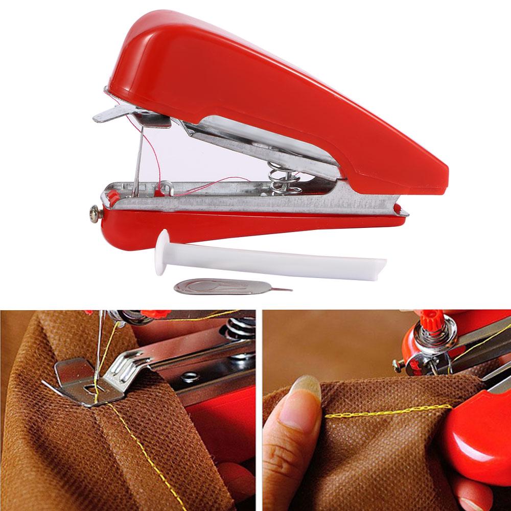 Máy may mini cầm tay màu đỏ