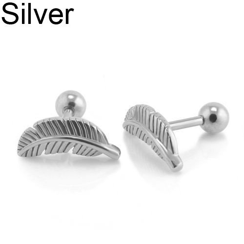 Đôi khuyên tai tạo hình lông vũ thời trang cho nữ