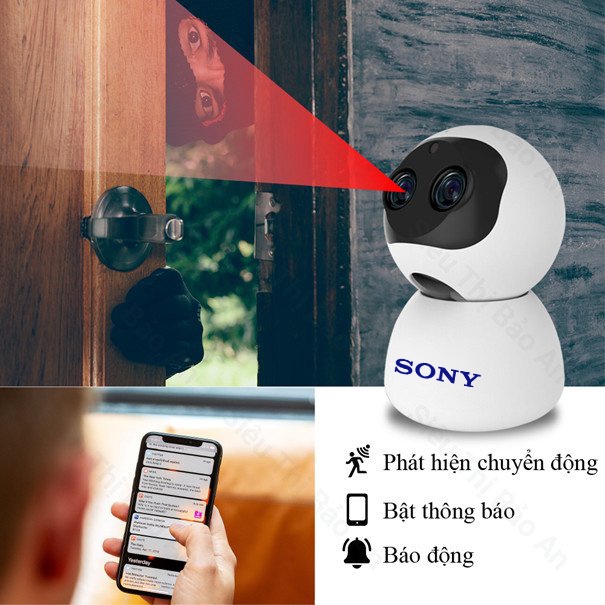 Camera wifi SONY Zoom SM400-CT 10X hình ảnh sắc nét - Đàm thoại 2 chiều - Hồng ngoại xem đêm - Bảo hành 12 tháng