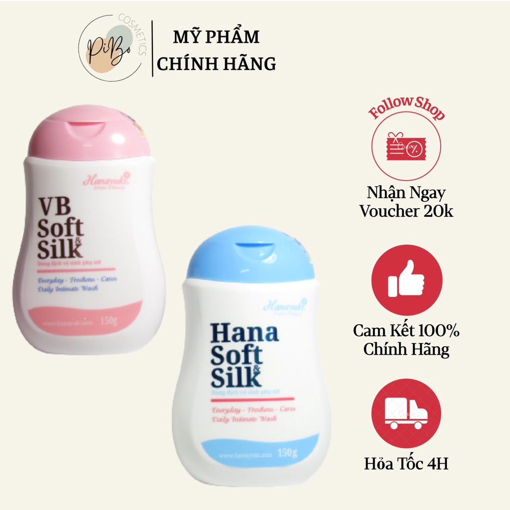 Dung Dịch Vệ Sinh Khử Mùi Cân Bằng Ẩm "Cô Bé" Hanayuki 150ml