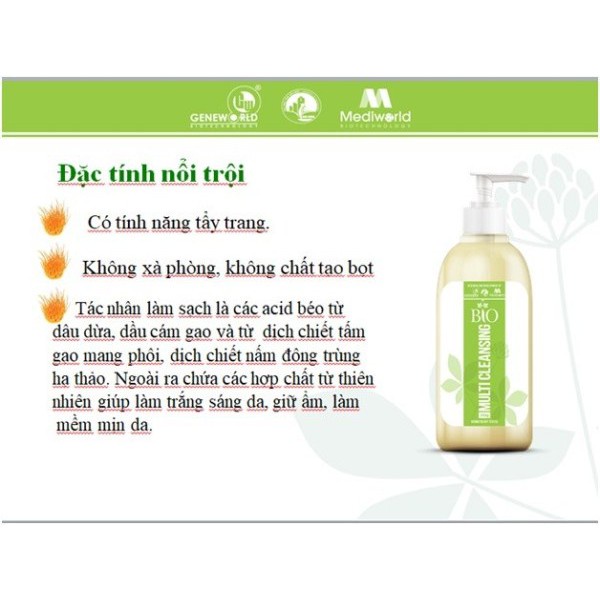 Bio Multi Cleansing sữa rửa mặt của Mediworld và Geneworld