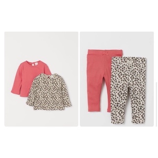 Set quần áo thu đông bé gái hm auth size 9m-4y