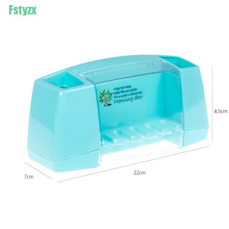 fstyzx Multifunctional toothbrush holder storage box bathroom accessories suction hooks