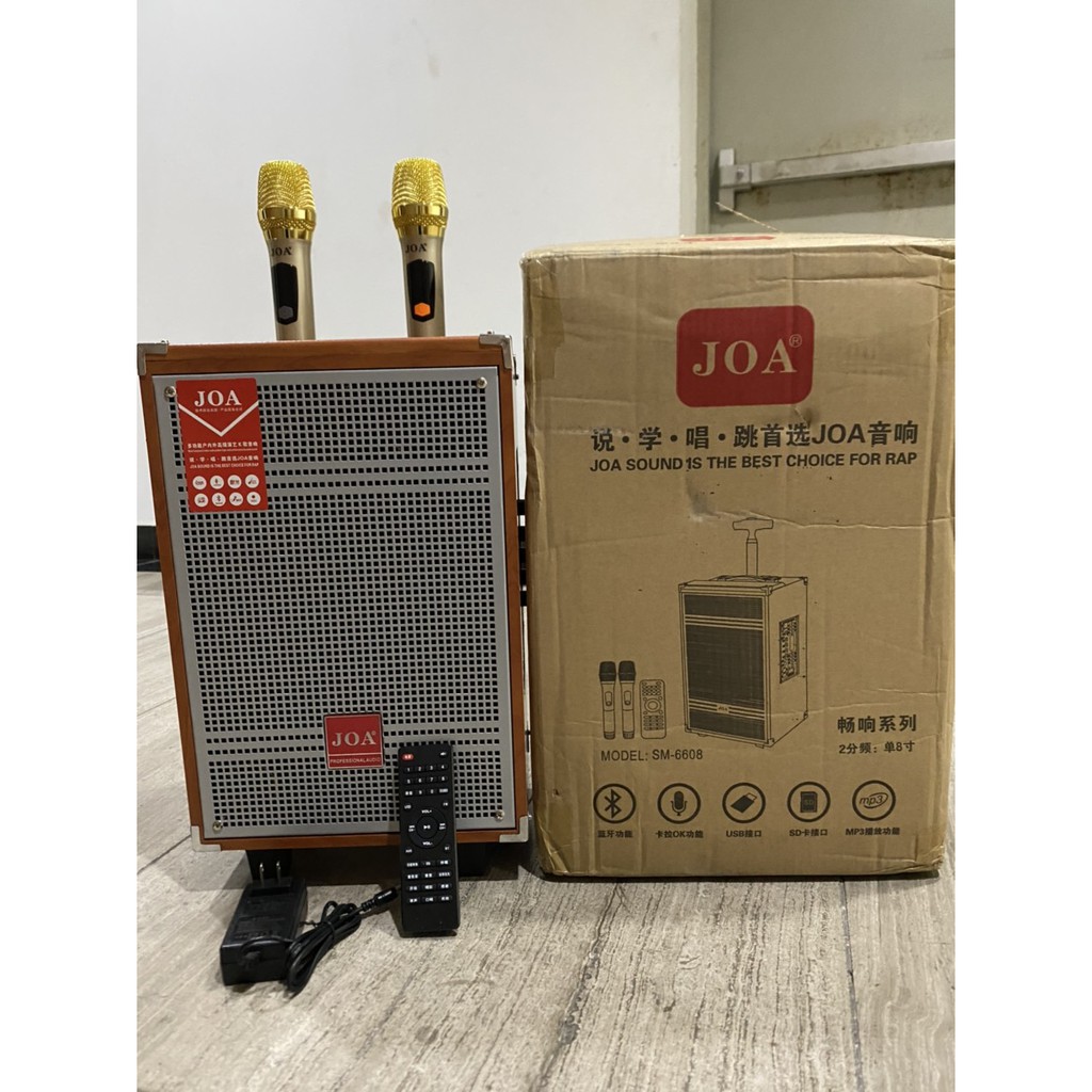 Loa kéo di động JOA SM-6608 kèm 2 mic