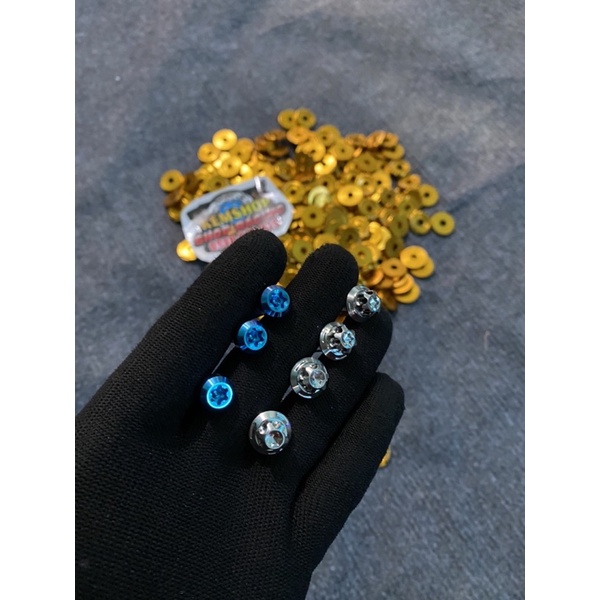 Combo 3 Ốc Titan Gr5 Kèm Long Đen Gắn Rỏ Thái