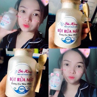 Bột Rửa Mặt Sắc Hồng