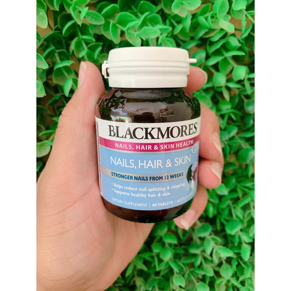 Blackmores nails hair and skin 60 viên - Viên uống đẹp tóc, da và móng