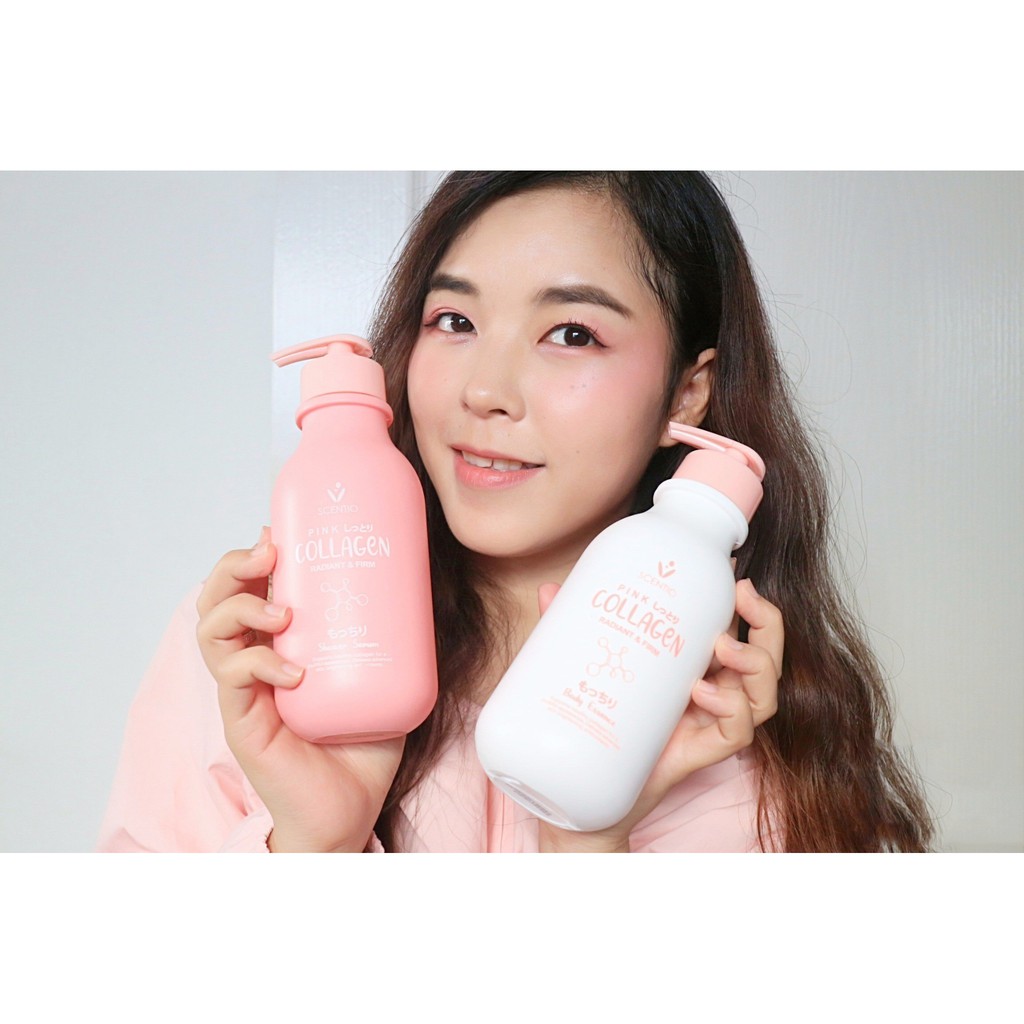Sữa tắm dưỡng trắng và sáng mịn da Scentio Pink Collagen 350ml | BigBuy360 - bigbuy360.vn