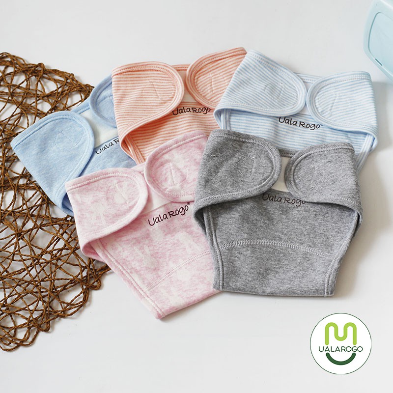 Tã dán vải sơ sinh Ualarogo cotton thấm hút dễ thay bỉm 8501 2452