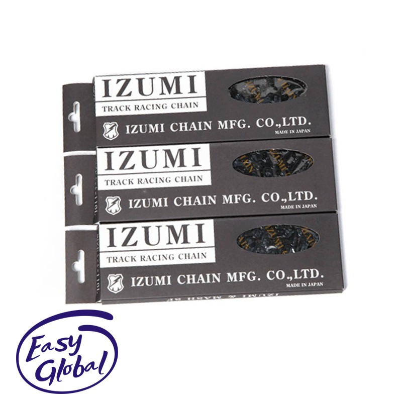 Nhật Bản IZUMI X MASH SF 410 Hợp tác Vàng đen Đường đua đơn tốc độ / Bánh răng cố định Xích xe đạp tốc độ đơn 116L