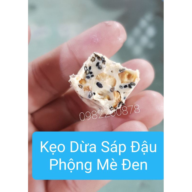 Kẹo dừa sáp đậu phộng mè đen túi  Zip 450G