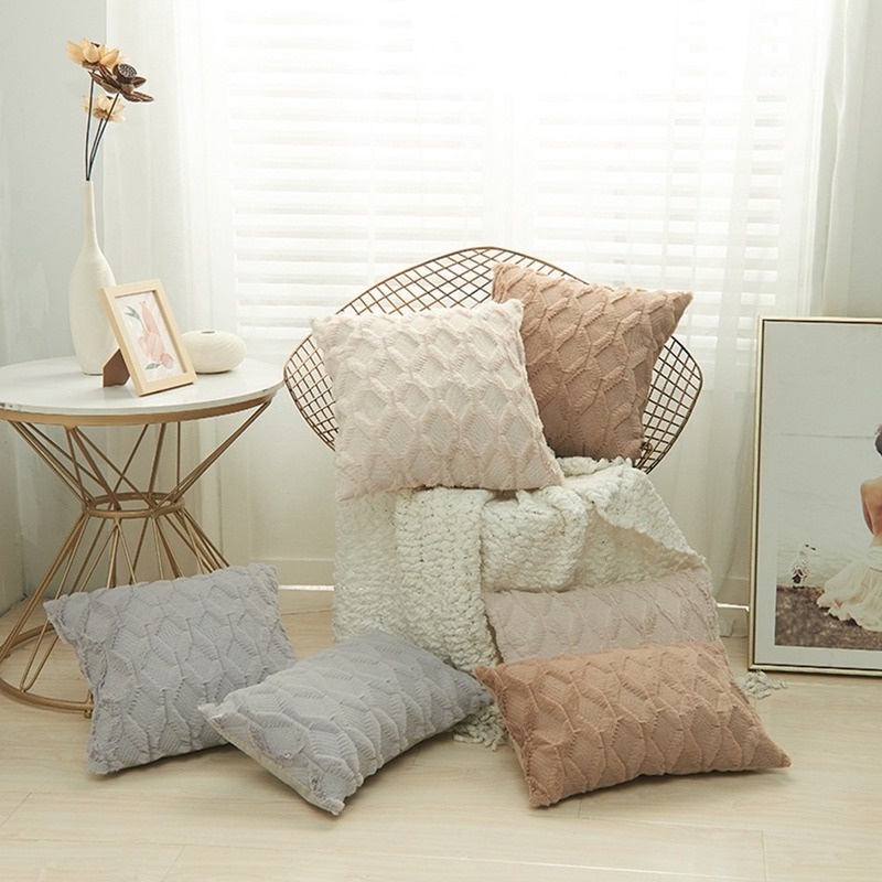 Vỏ gối sofa bằng nhung lông tiện dụng trang trí nội thất | BigBuy360 - bigbuy360.vn