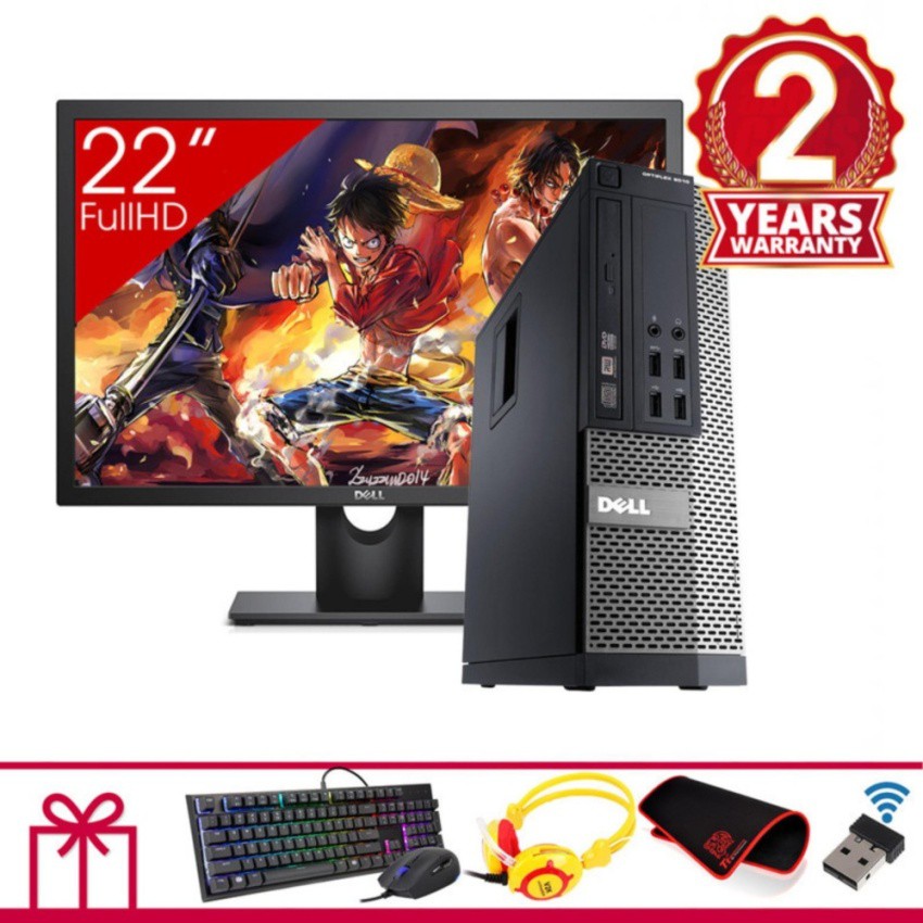 Máy tính để bàn DELL OPTIPLEX 9010 SFF + Màn hình Dell 22inch (Core I7 3770, Ram 16GB, HDD 4TB) + Quà Tặng