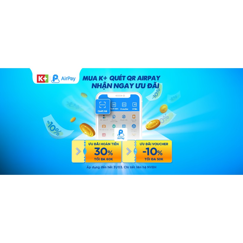 [Airpay x K+] - Chương trình ưu đãi dành riêng cho Truyền hình K+