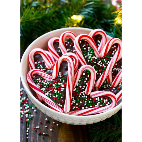 Kẹo Gậy Giáng Sinh Candy Canes Hộp 12 Cây 150gr - Mỹ