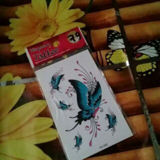 5 tấm Hình xăm dán con bướm