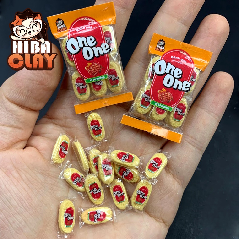 Mô hình gói bánh gạo (12 bánh) Mini Food , đồ ăn tí hon, đồ ăn mini mô hình cho búp bê DIY(hộp giấy cứng chống nước)