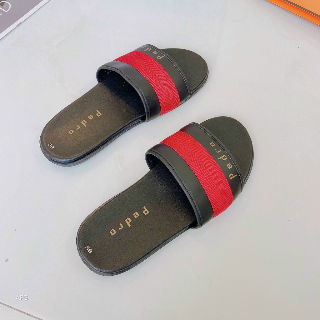 Dép nam nữ quai ngang pedro 2 loại đen và trắng cao cấp hàng mới