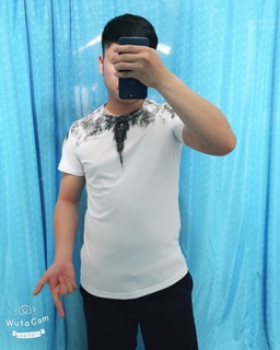 Áo phông không cổ Marcelo Burlon