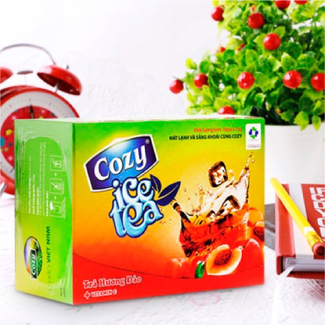 [Mã 267FMCGSALE giảm 8% đơn 500K] Trà Đào hoà tan Cozy