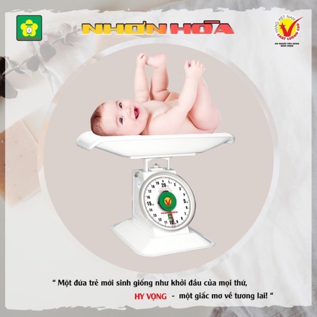 CÂN TRẺ SƠ SINH 20 KG Nhơn Hoà_ Hàng CTY.