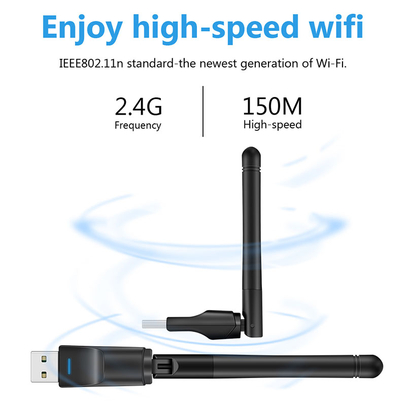 Ăng Ten Thu Sóng Wifi 150mbps Mt7601 Cho Tv Box Pc Laptop